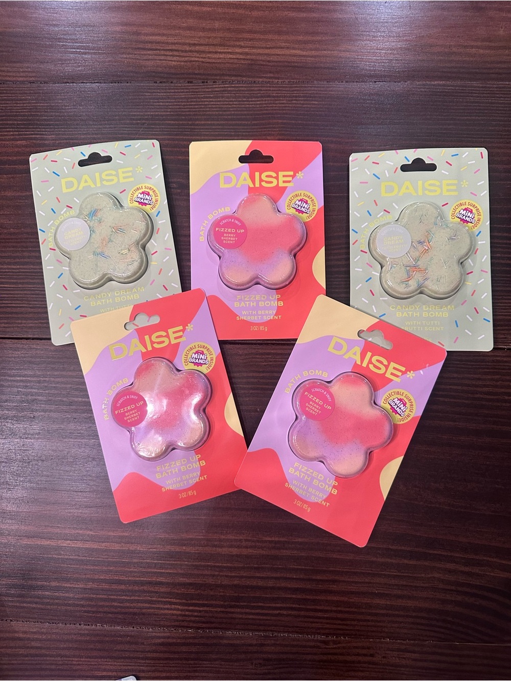 DAISE Pink Flower Kids Bath Bomb - Sparkling Fizz